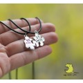 Кулон парный для друзей "Пазлы Best Friends". На шнурках